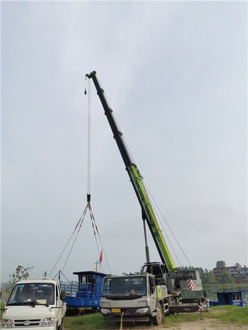 蕲春县桥梁建设吊装案例